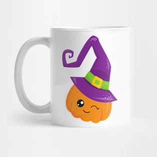 Halloween, Pumpkin, Witch Hat, Trick Or Treat Mug